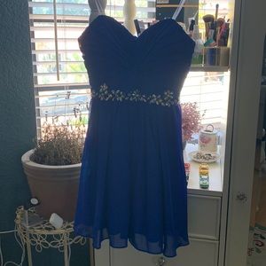 Masquerade light blue dress